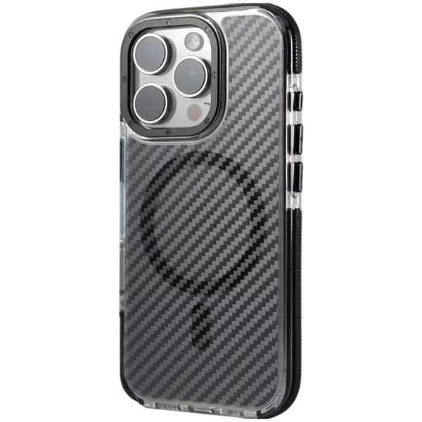 Dual-Color Carbon Fiber Acrylic Hybrid TPU Case