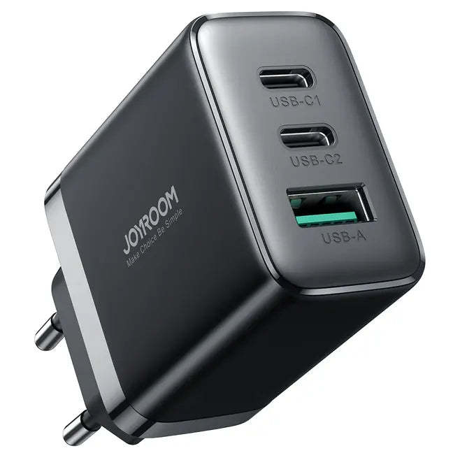 Joyroom Mini Intelligent 3-Port (2PD+QC) Fast Charger 32W - iCase Stores