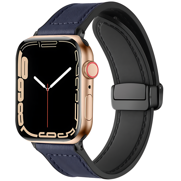 Mag Ease Leather Band With Magnetic Folding Buckle for Apple Watch - iCase Stores