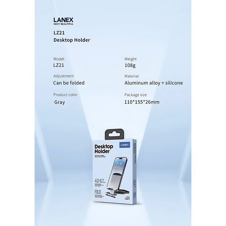 Lanex Metal Fold Desktop Holder - iCase Stores