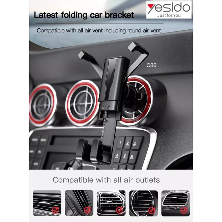 Yesido Hidden Wing Mobile Car Holder - iCase Stores