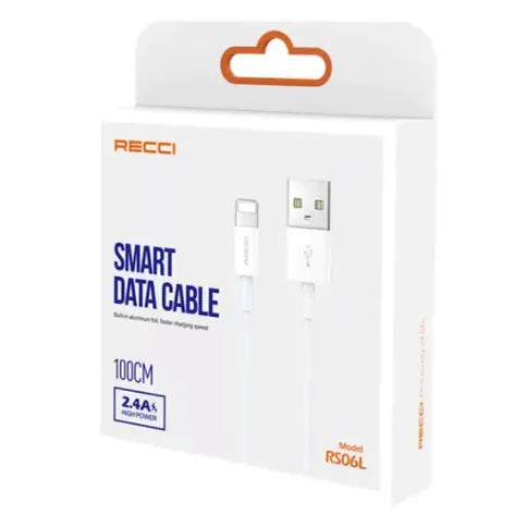 Recci Smart Data Cable Lightning 2.4A - iCase Stores