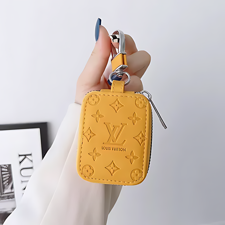 LV Solid Leather AirPods Case - iCase Stores