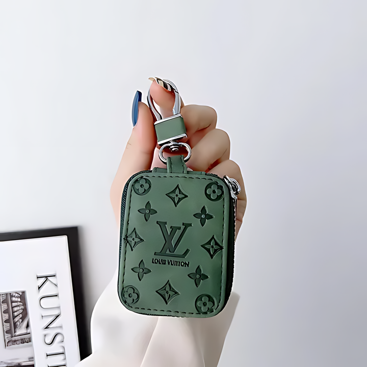 LV Solid Leather AirPods Case - iCase Stores