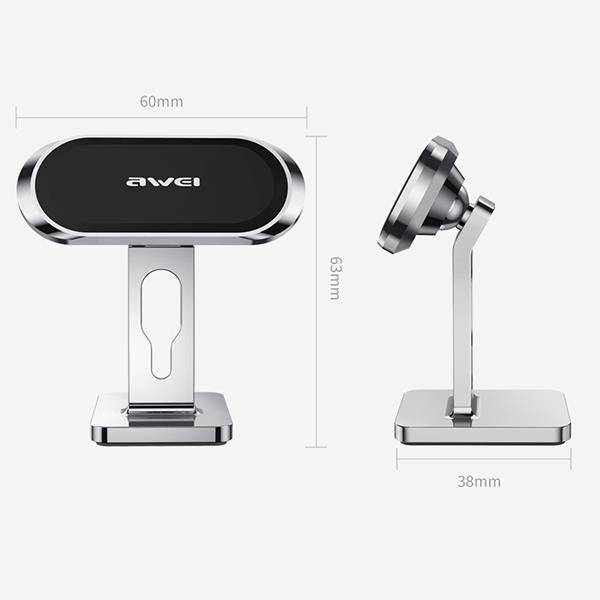 Awei Magnetic Mini Car Phone Holder Stand - iCase Stores