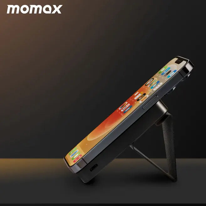 Momax Magnetic Wireless Charging Power Bank with Stand 5000mAh - iCase Stores