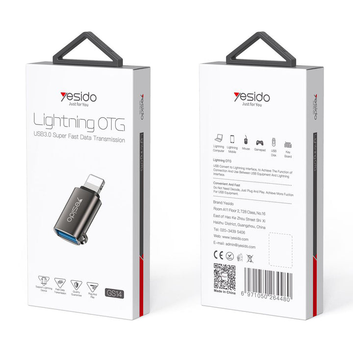 Yesido Lightning To USB 3.0 OTG Adapter - iCase Stores