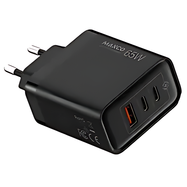 Maxco GaN Fast Charger PD 65W 3-Ports EU Plug Design Standard