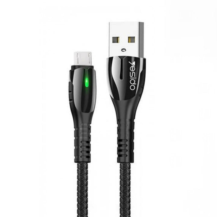 Yesido Metal Data Cable with Led light 2.4A - iCase Stores