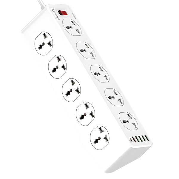 LDNIO 10 Power Socket 6 Charger Port