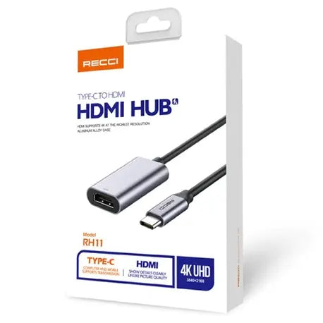 Recci Type-C TO HDMI Cable 4K UHD - iCase Stores