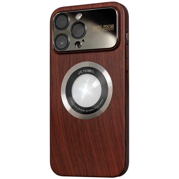 Wood Grain Wide Lens Case with MagSafe - iCase Stores