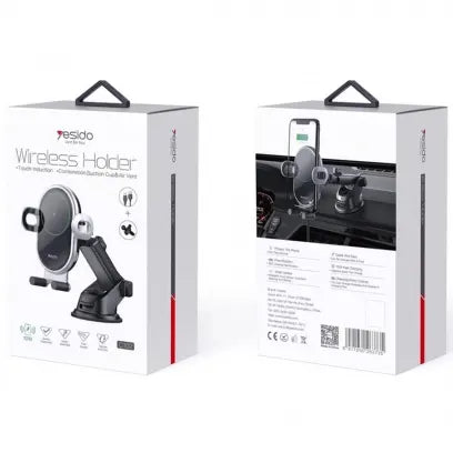 Yesido Wireless Car Holder and Charger 10W - iCase Stores