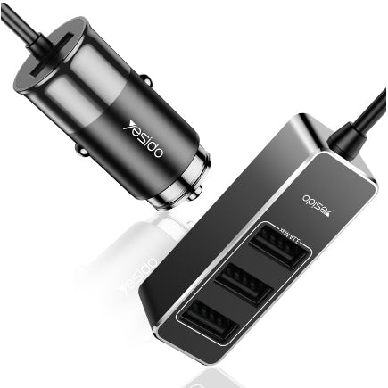 Yesido Car Charger Patulous Four Interfaces 5.5A - iCase Stores